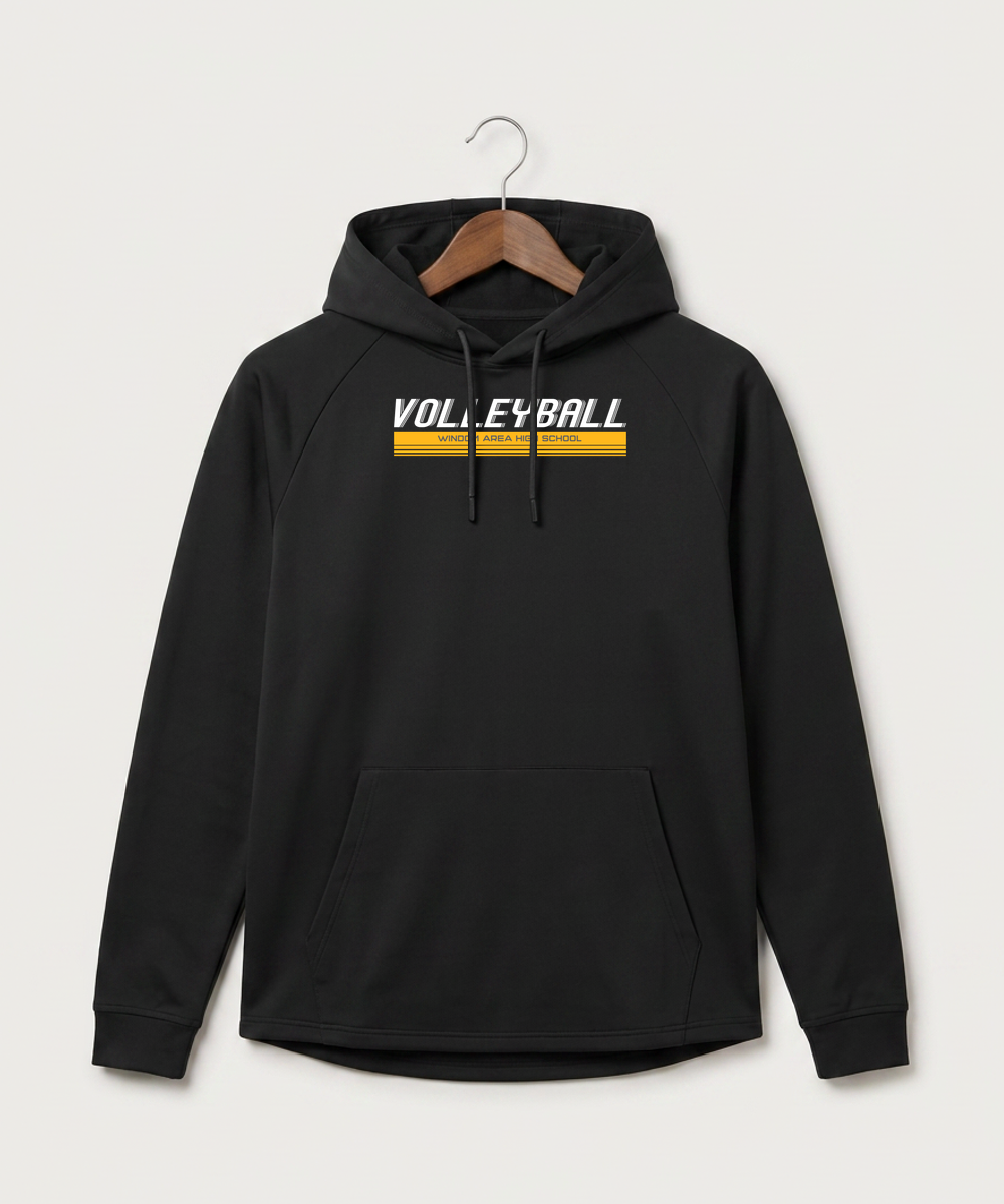 Windom Area High School Volleyball (Girls) - Black Hoodie - Full Front