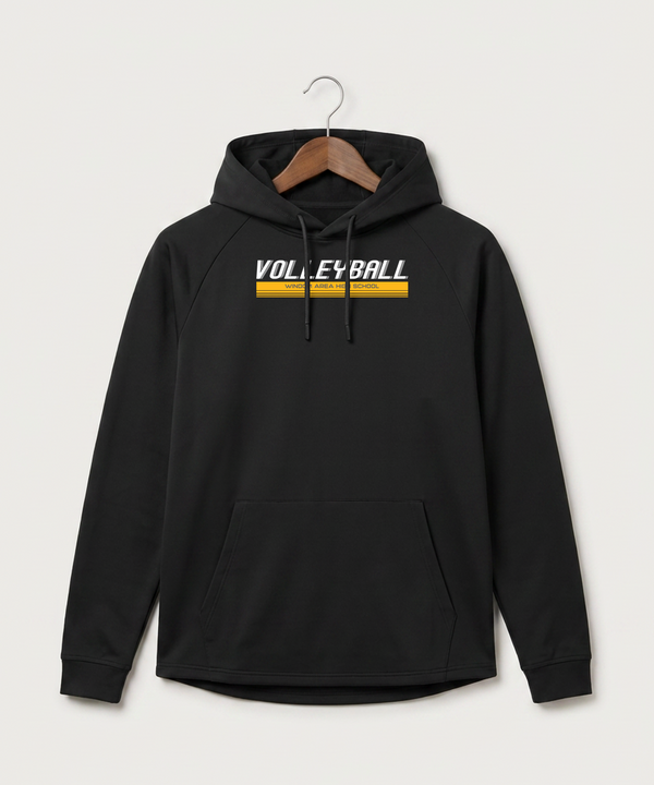 Windom Area High School Volleyball (Girls) - Black Hoodie - Full Front