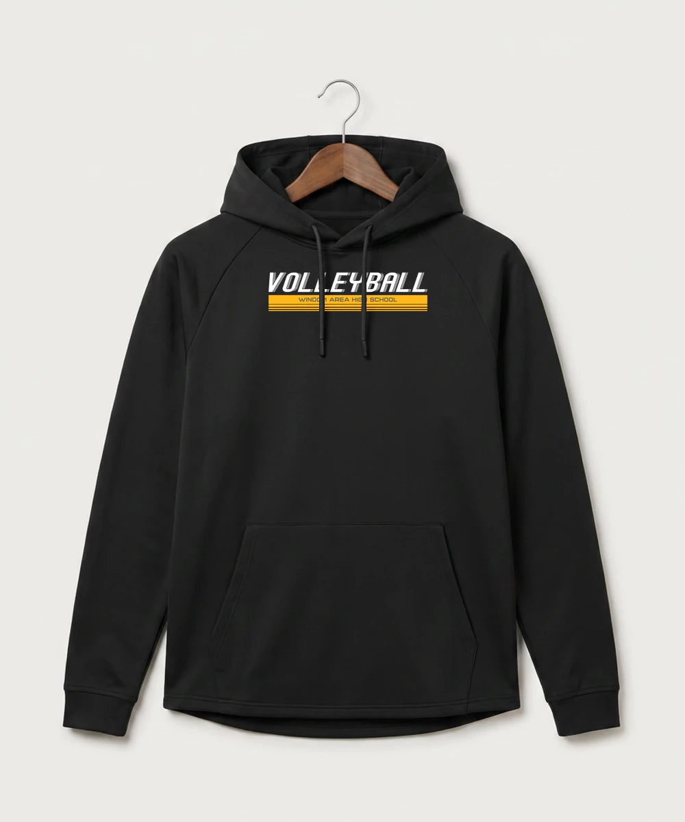 Windom Area High School Volleyball (Girls) - Black Hoodie - Full Front