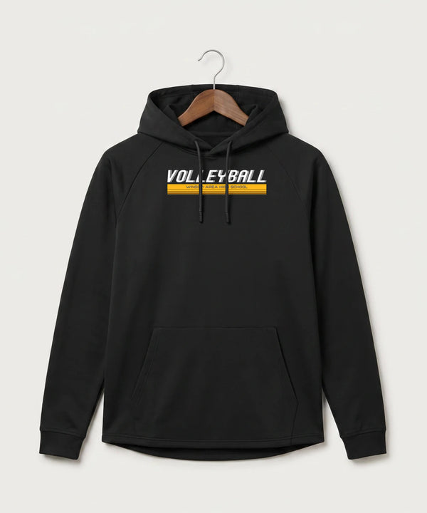 Windom Area High School Volleyball (Girls) - Black Hoodie - Full Front