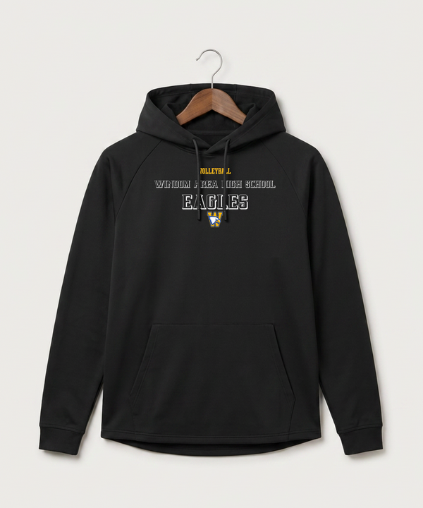 Windom Area High School Volleyball (Girls) - Black Hoodie - Full Front