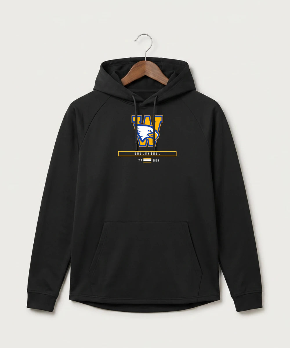 Windom Area High School Volleyball (Girls) - Black Hoodie - Full Front