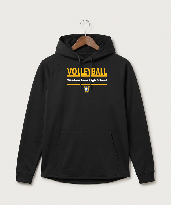 Windom Area High School Volleyball (Girls) - Black Hoodie - Full Front