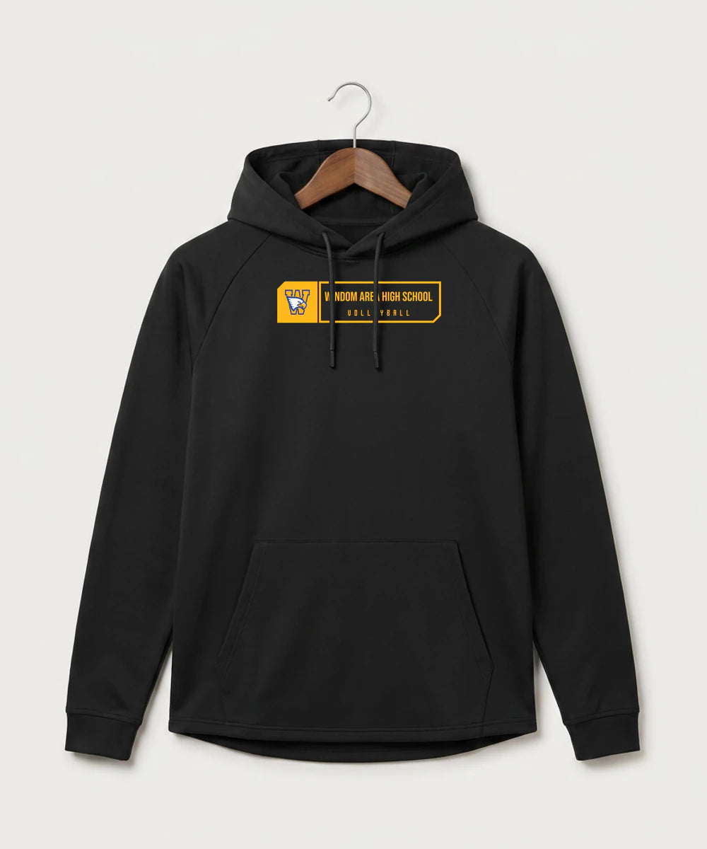Windom Area High School Volleyball (Girls) - Black Hoodie - Full Front