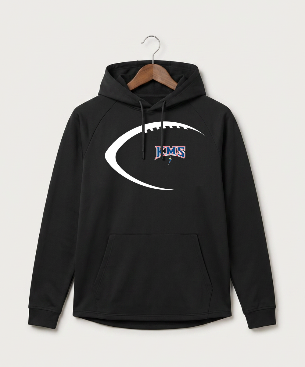 Kerkhoven-Murdock-Sunburg High School Football (Boys) - Black Hoodie - Full Front
