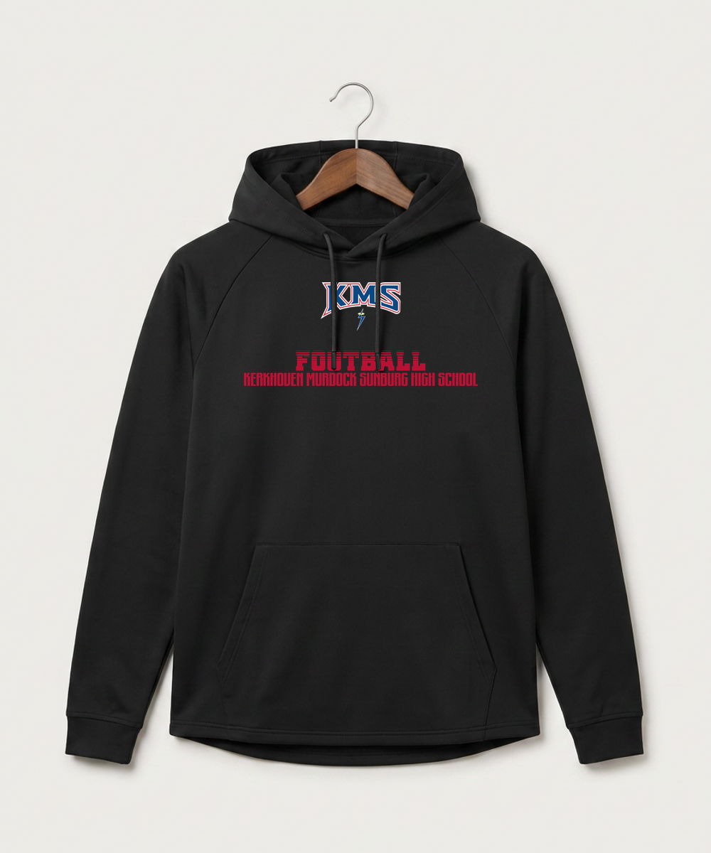 Kerkhoven-Murdock-Sunburg High School Football (Boys) - Black Hoodie - Full Front
