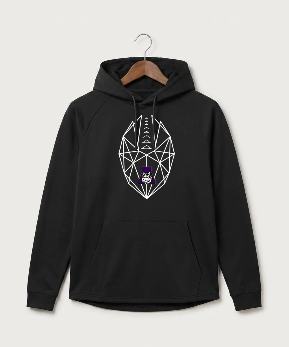 Albany High School Football (Boys) - Black Hoodie - Full Front