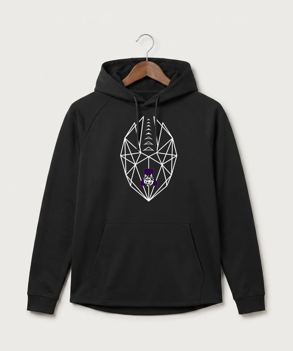 Albany High School Football (Boys) - Black Hoodie - Full Front