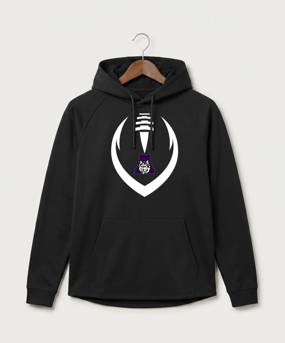 Albany High School Football (Boys) - Black Hoodie - Full Front