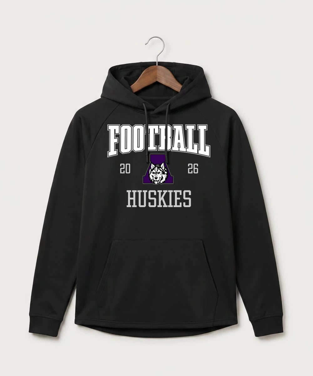 Albany High School Football (Boys) - Black Hoodie - Full Front