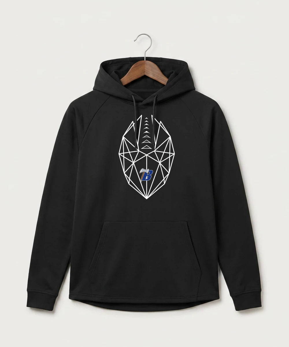 Bemidji High School Football (Boys) - Black Hoodie - Full Front