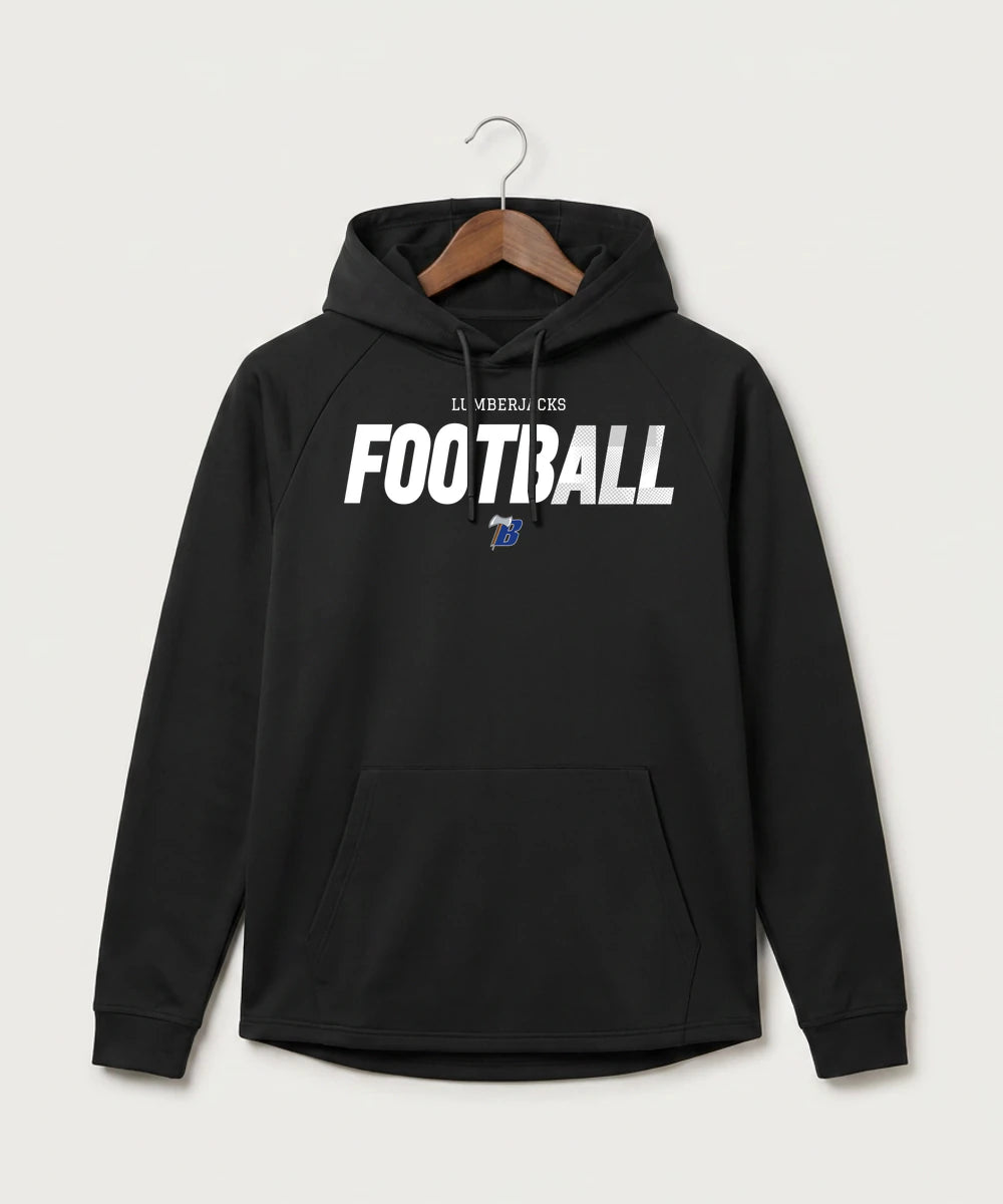 Bemidji High School Football (Boys) - Black Hoodie - Full Front