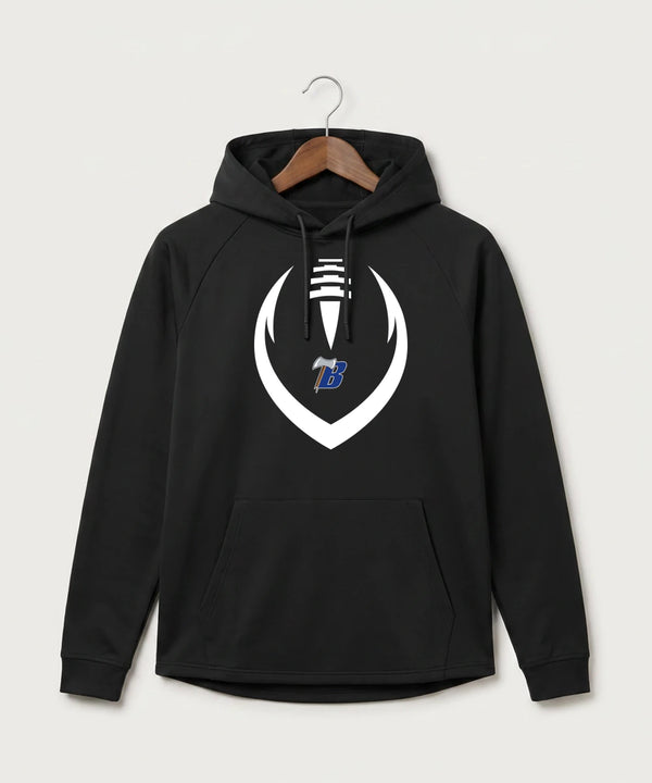 Bemidji High School Football (Boys) - Black Hoodie - Full Front