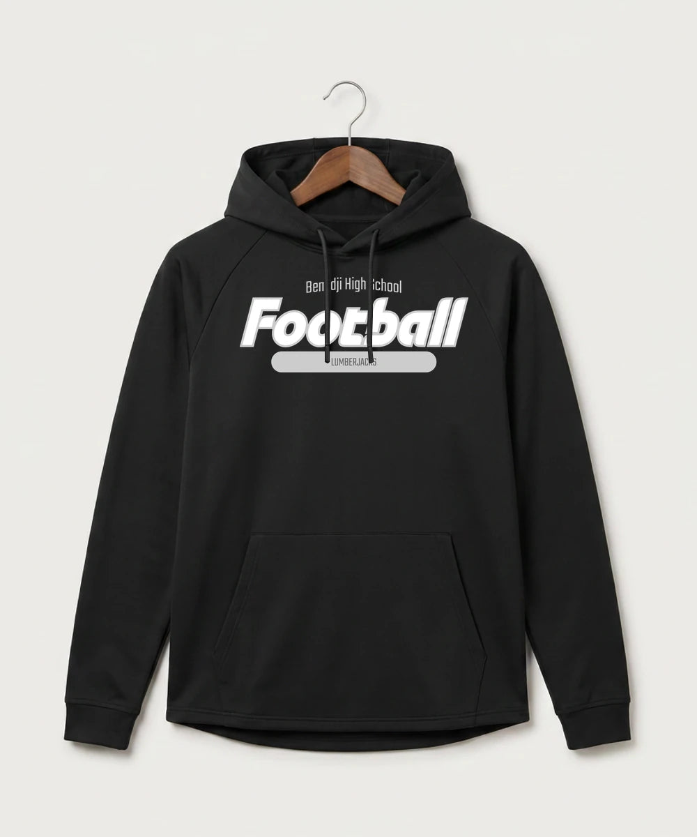 Bemidji High School Football (Boys) - Black Hoodie - Full Front