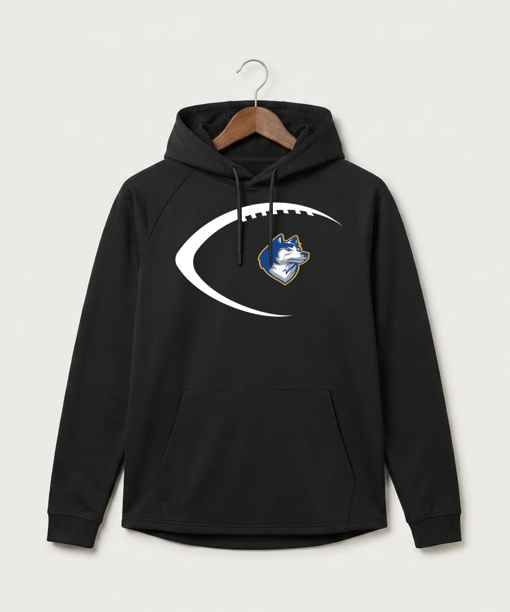 Bigfork Senior High School Football (Boys) - Black Hoodie - Full Front