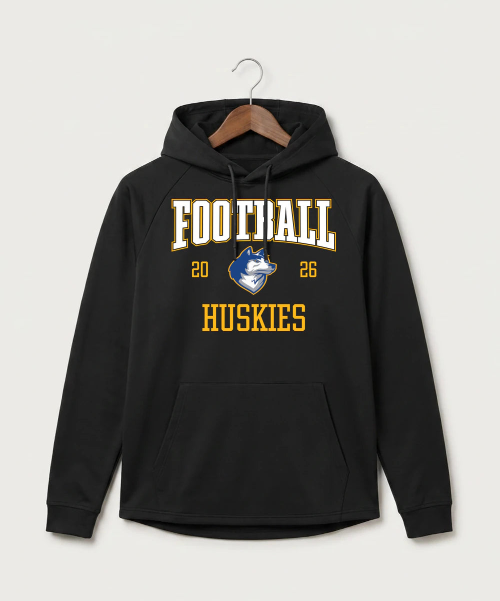 Bigfork Senior High School Football (Boys) - Black Hoodie - Full Front