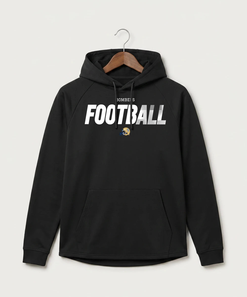 Braham Area High School Football (Boys) - Black Hoodie - Full Front