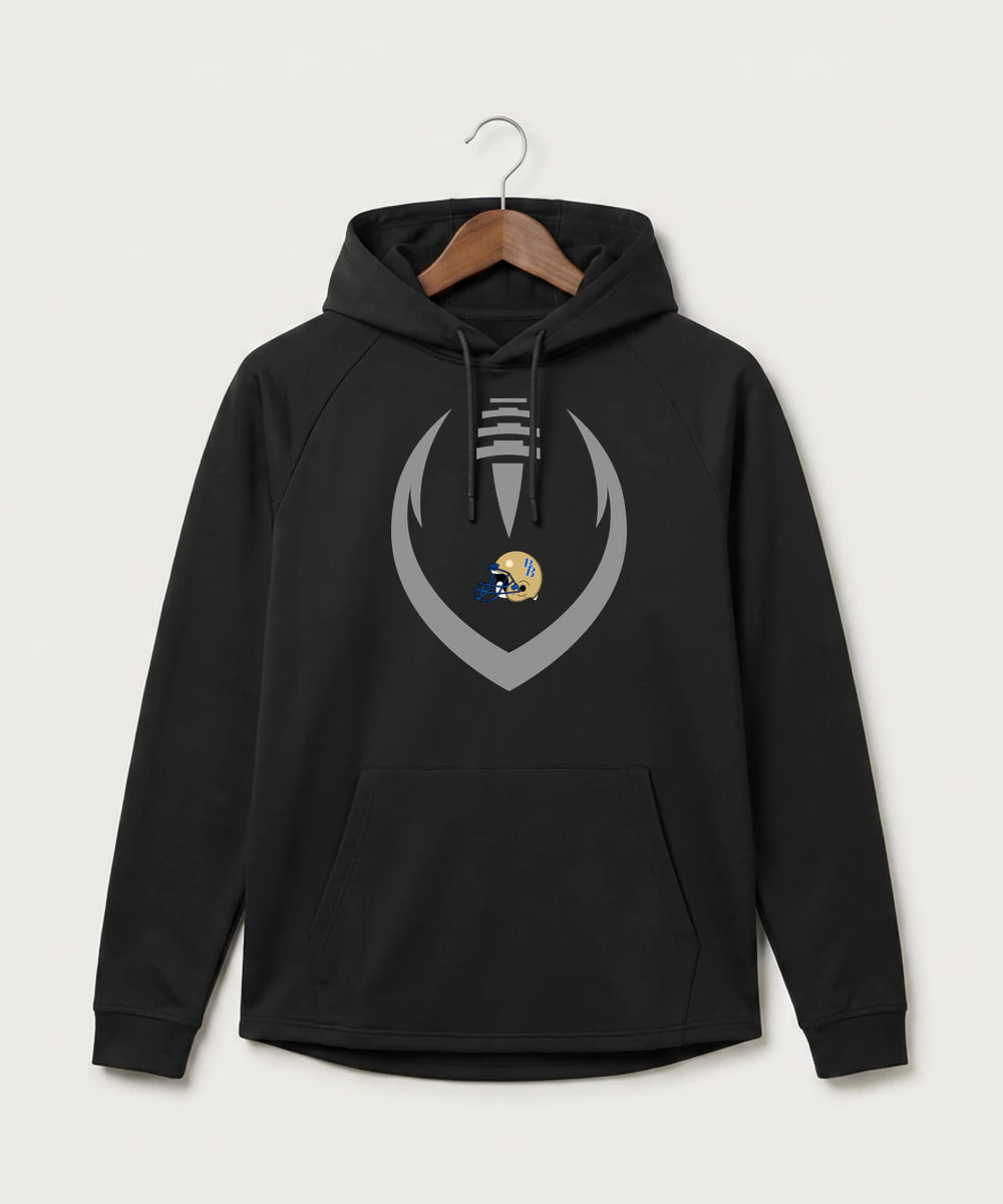 Braham Area High School Football (Boys) - Black Hoodie - Full Front