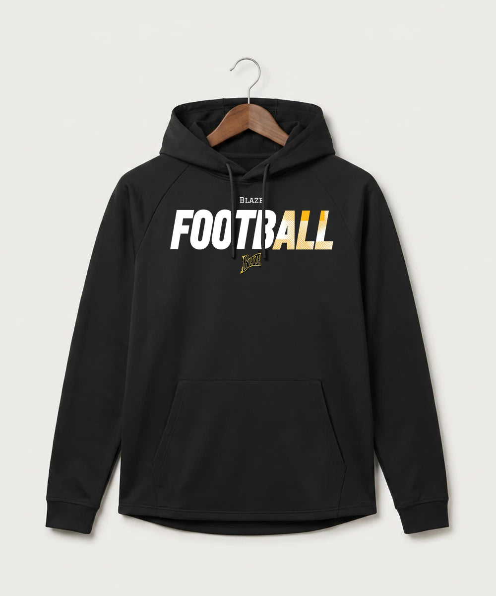 Burnsville High School Football (Boys) - Black Hoodie - Full Front