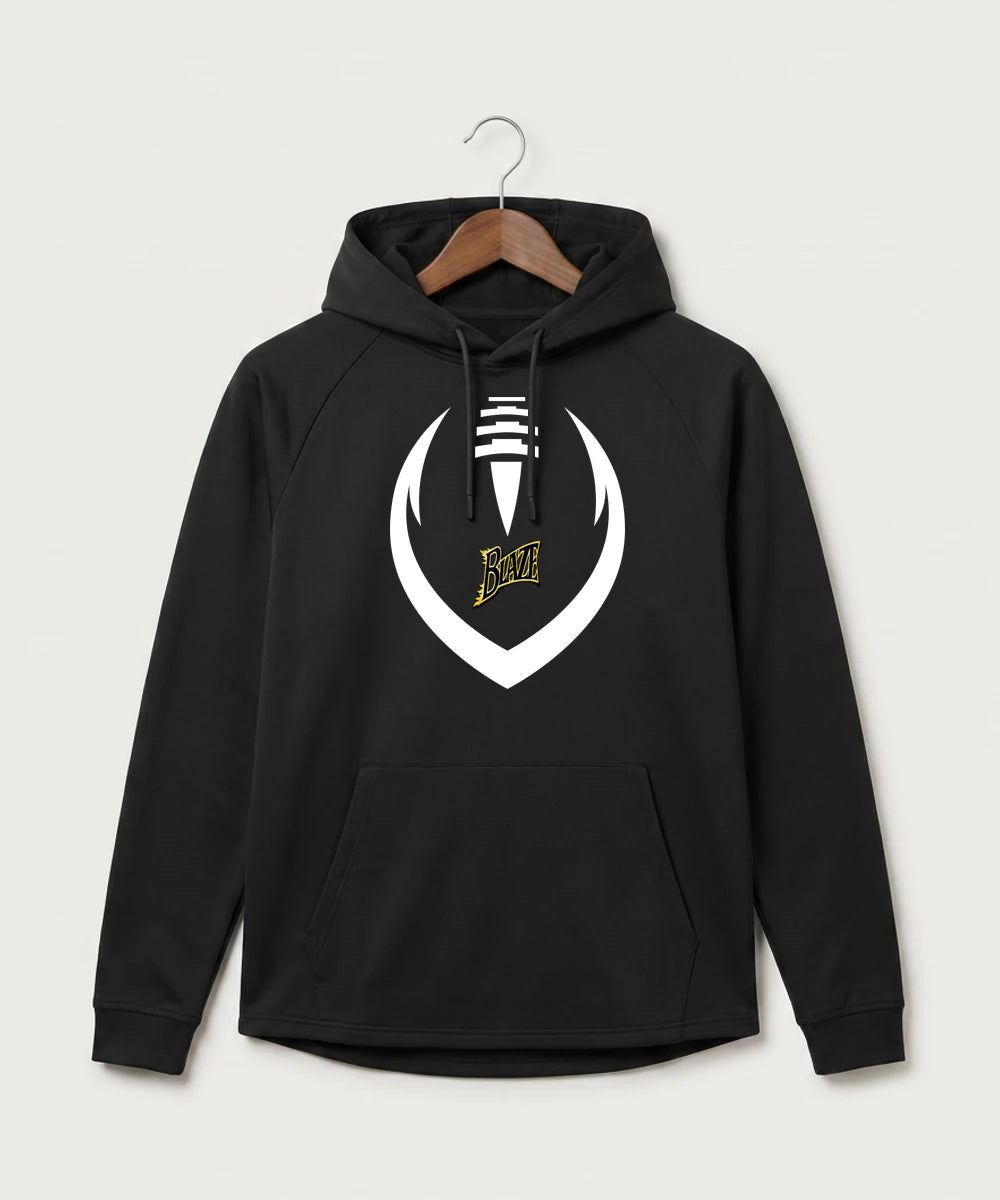 Burnsville High School Football (Boys) - Black Hoodie - Full Front