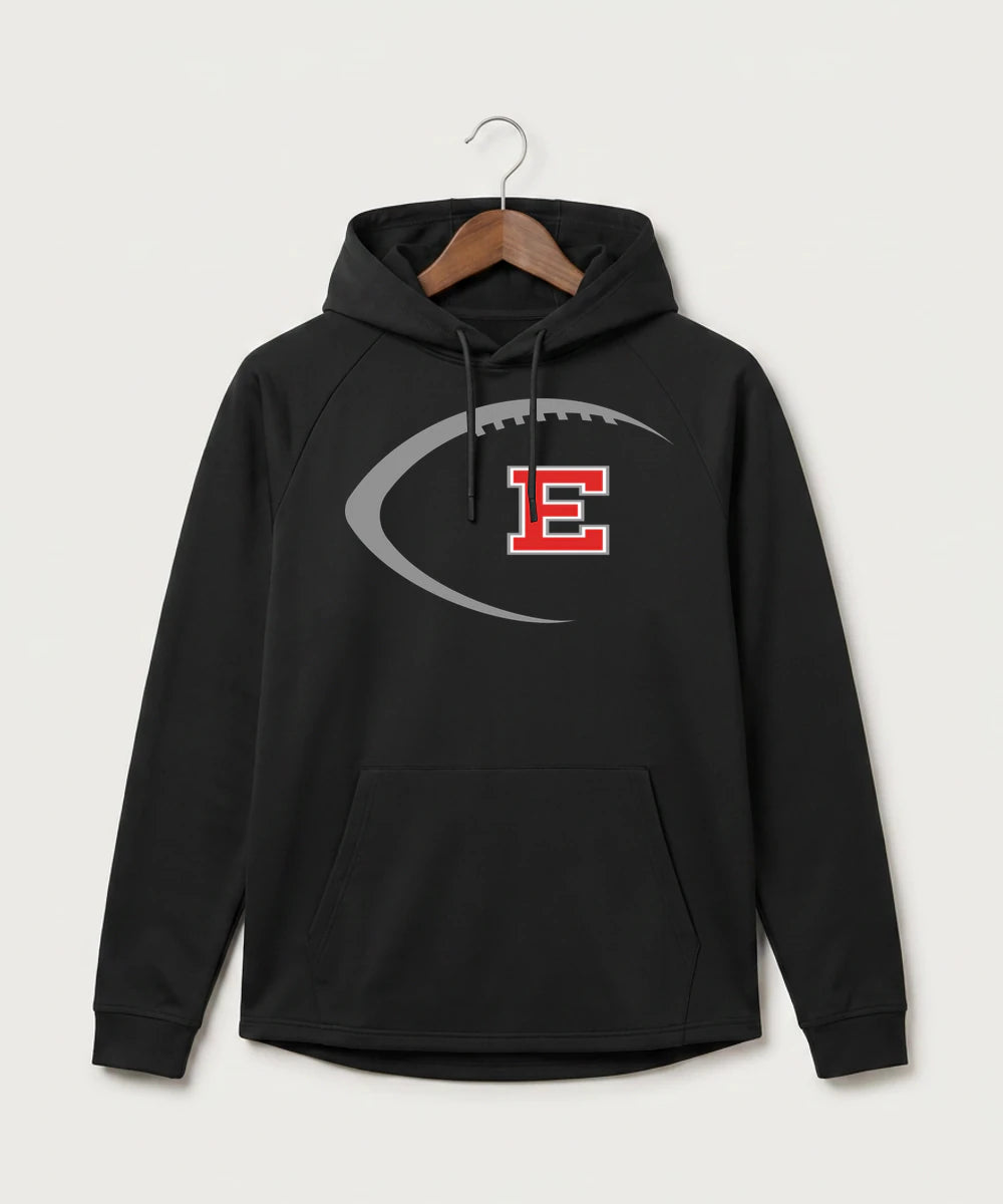 Duluth East High School Football (Boys) - Black Hoodie - Full Front