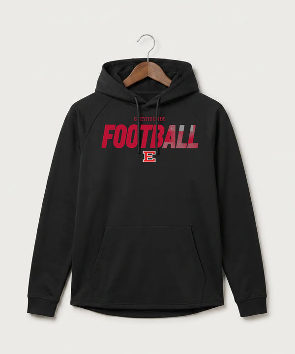 Duluth East High School Football (Boys) - Black Hoodie - Full Front