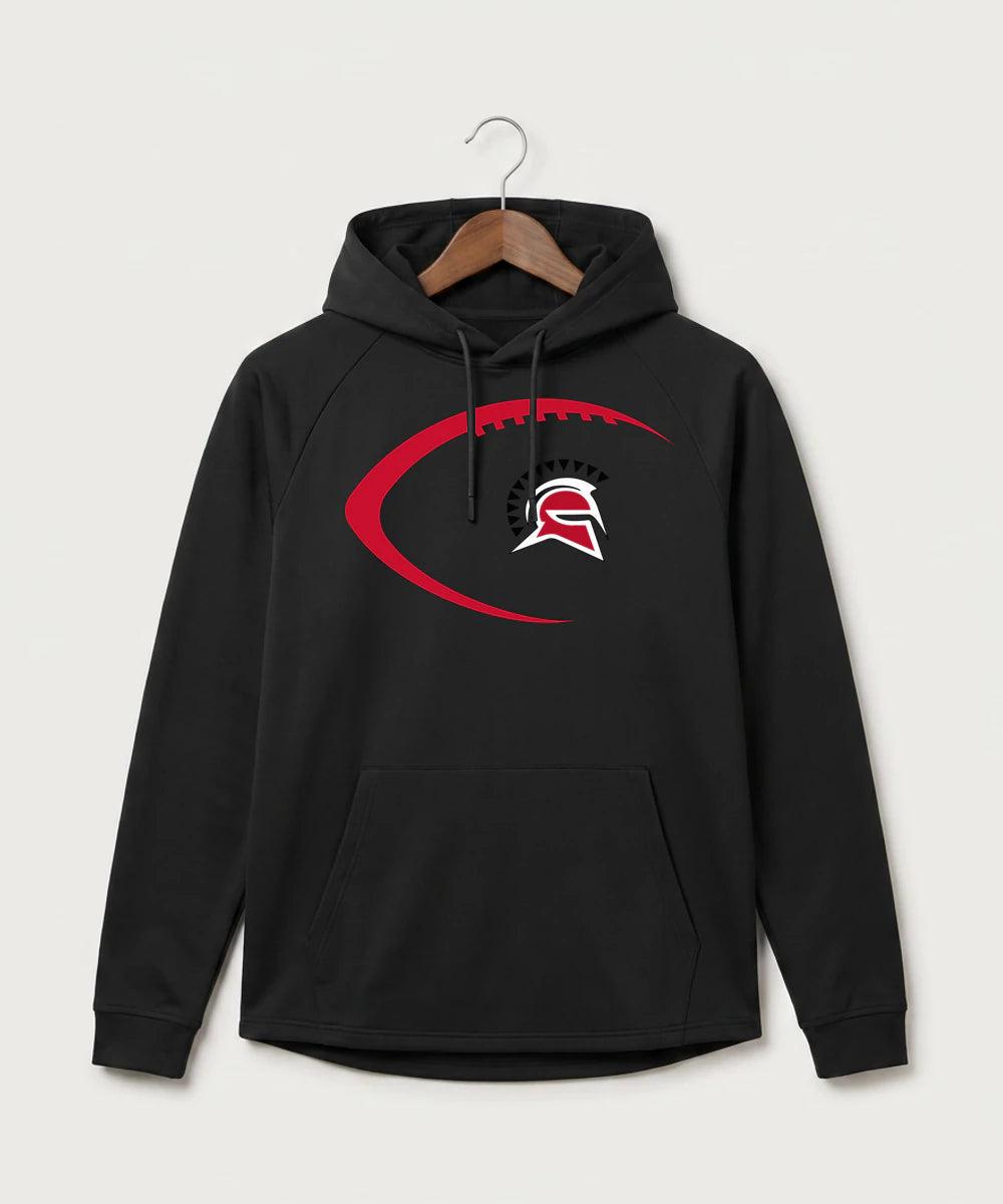Hancock High School Football (Boys) - Black Hoodie - Full Front
