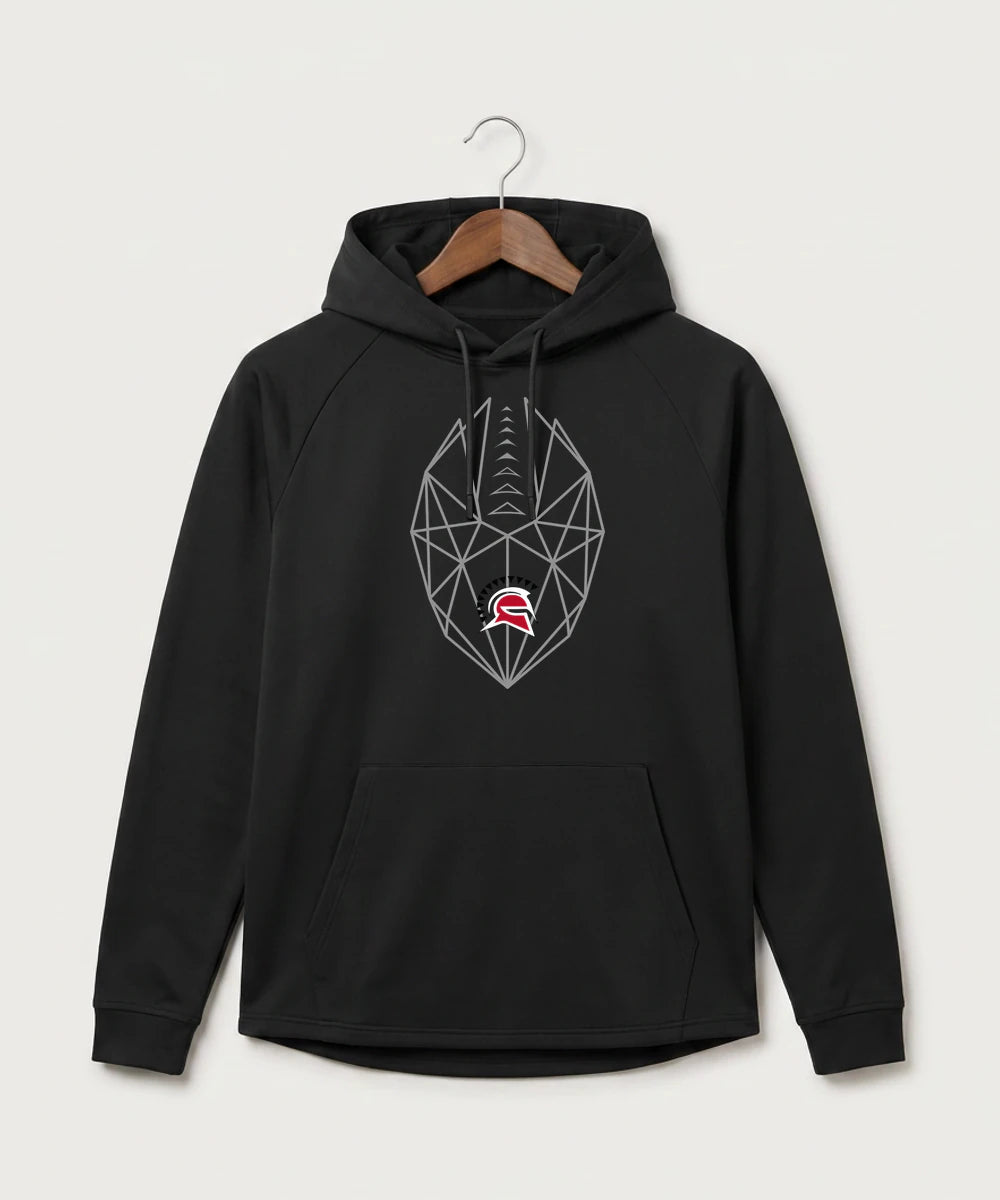 Hancock High School Football (Boys) - Black Hoodie - Full Front