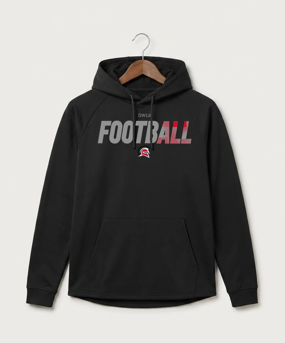 Hancock High School Football (Boys) - Black Hoodie - Full Front