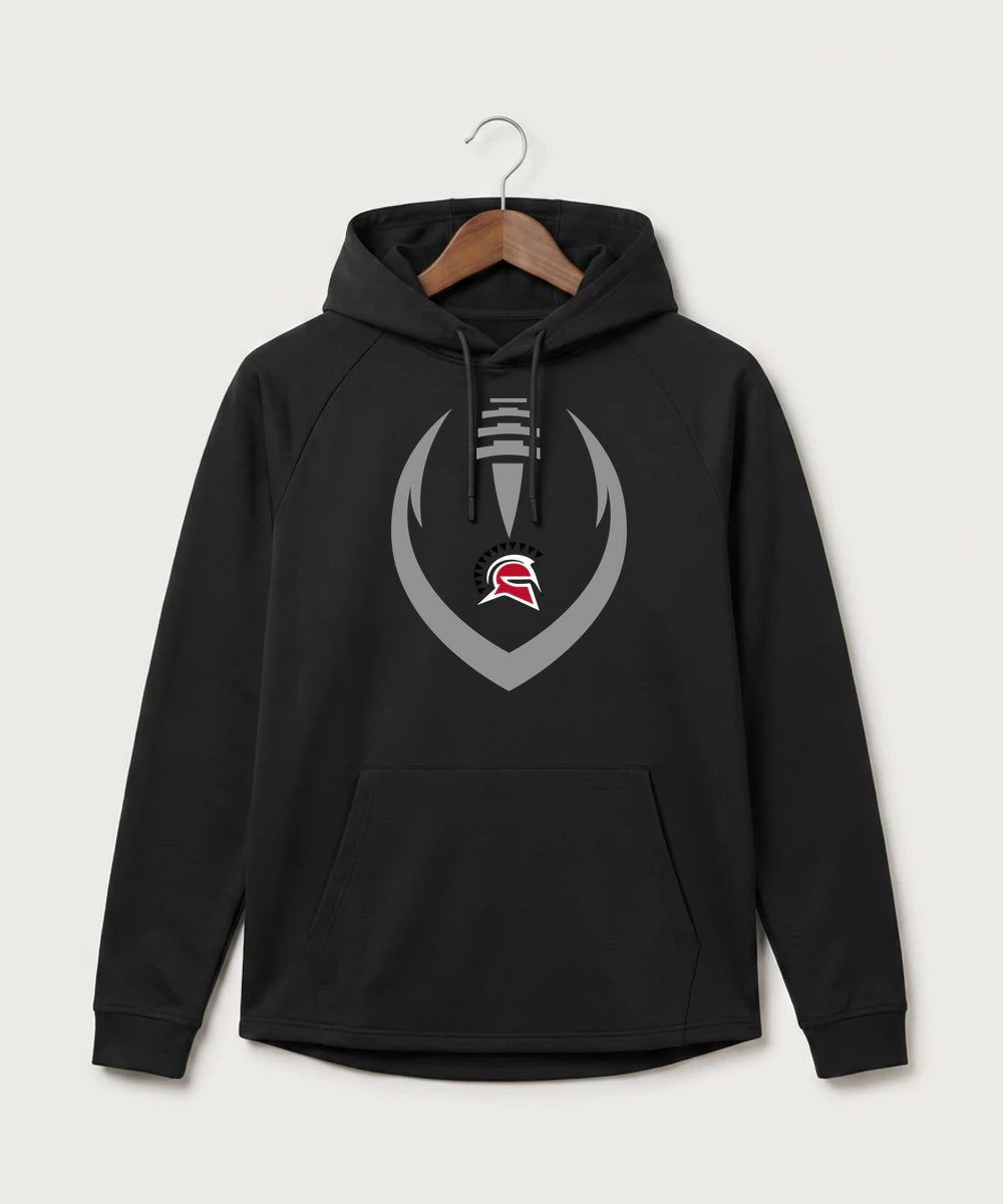 Hancock High School Football (Boys) - Black Hoodie - Full Front