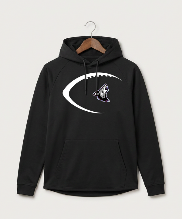 Heron Lake-Okabena High School Football (Boys) - Black Hoodie - Full Front