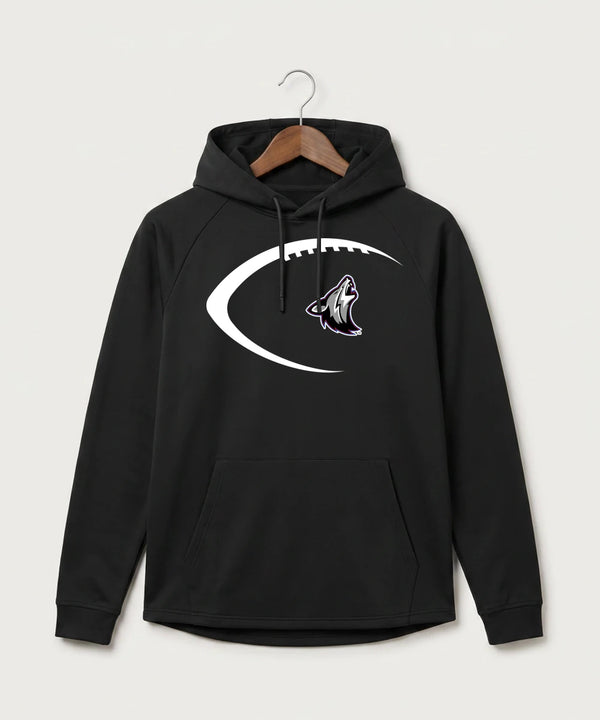 Heron Lake-Okabena High School Football (Boys) - Black Hoodie - Full Front