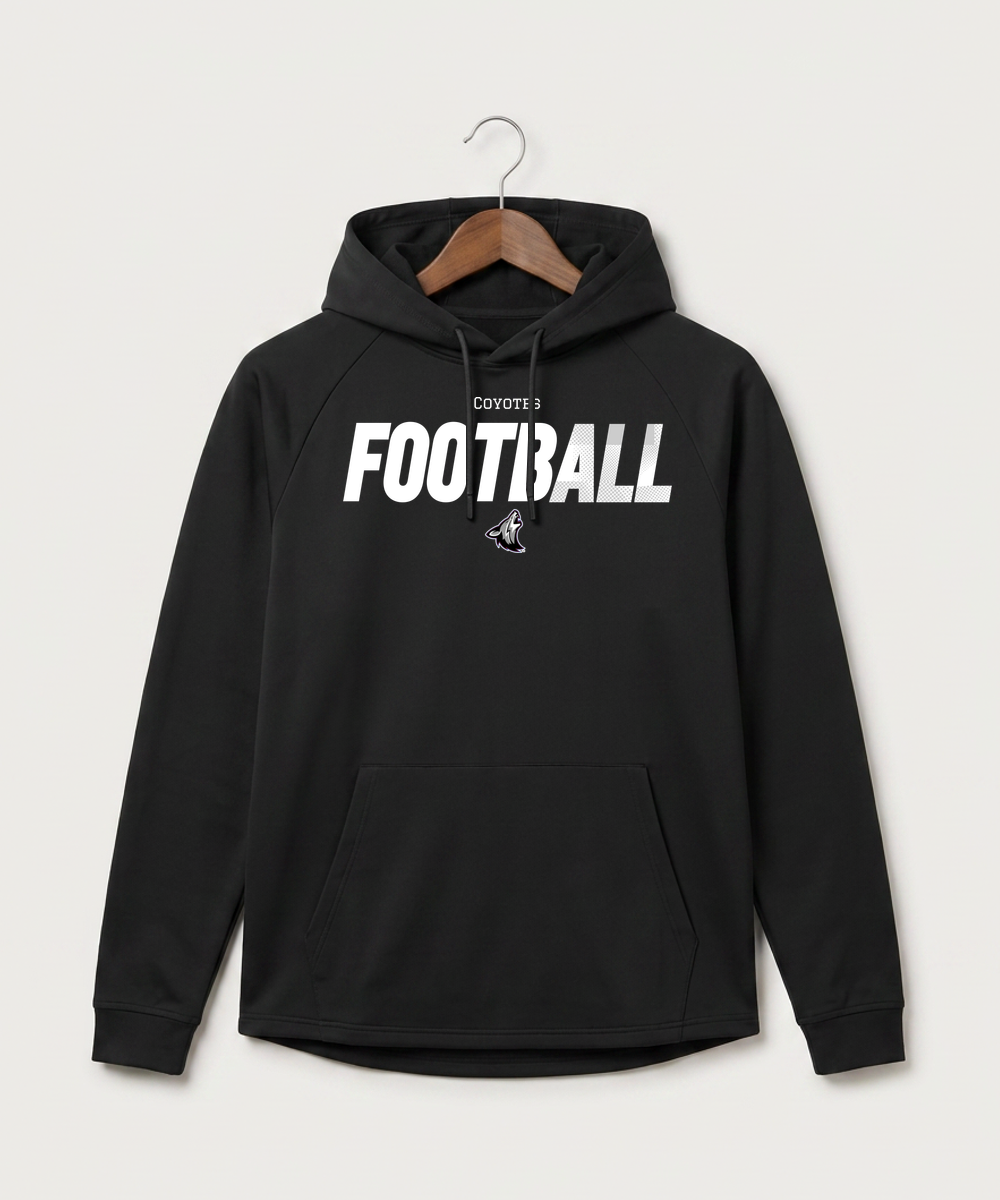 Heron Lake-Okabena High School Football (Boys) - Black Hoodie - Full Front