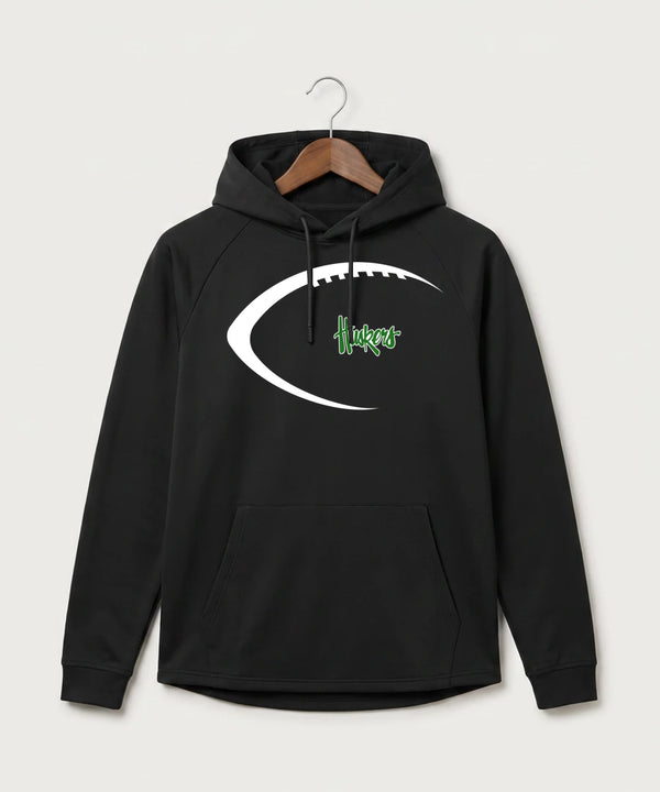 Holdingford High School Football (Boys) - Black Hoodie - Full Front