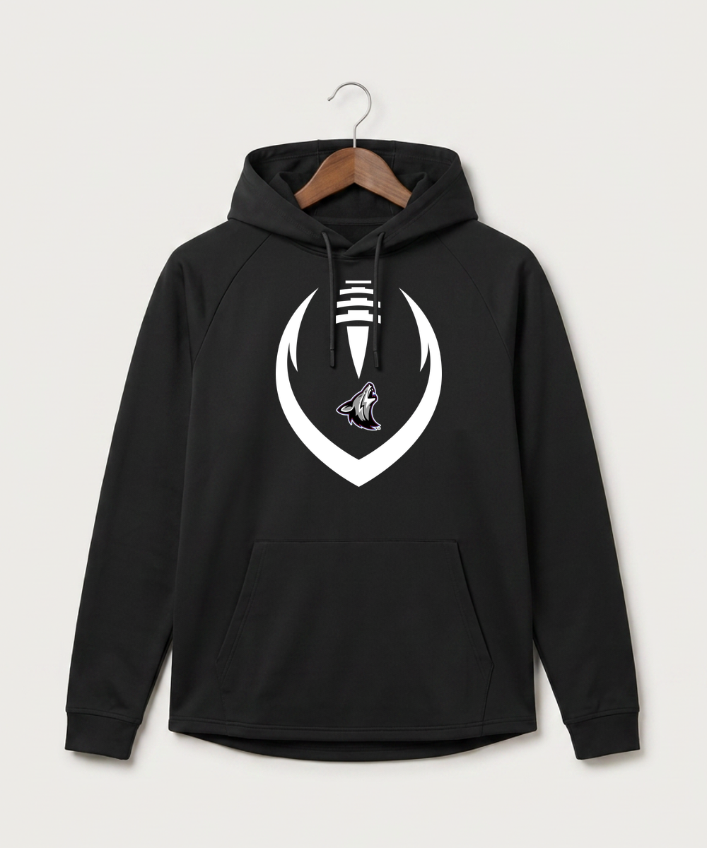 Heron Lake-Okabena High School Football (Boys) - Black Hoodie - Full Front