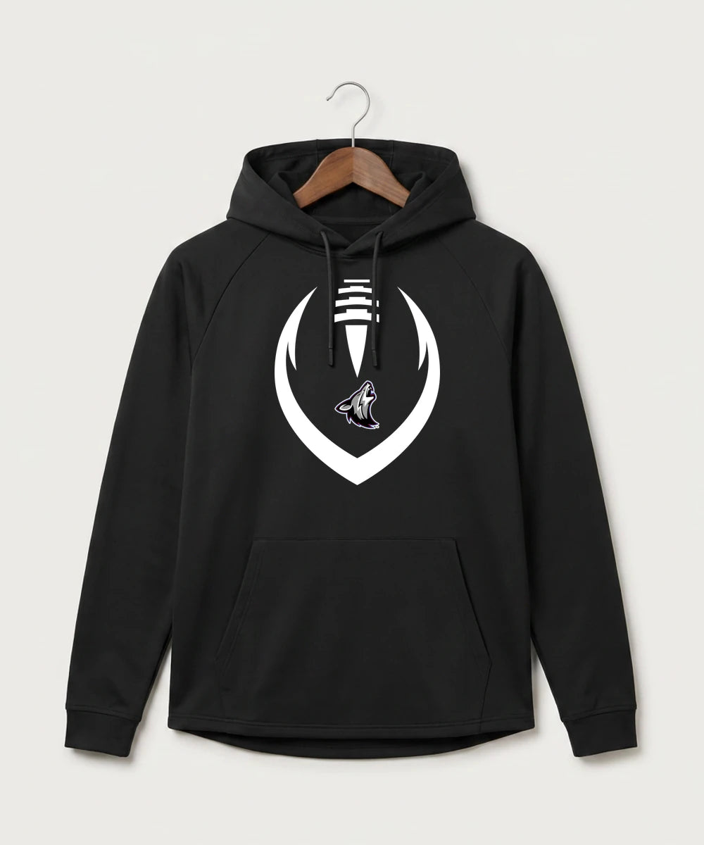 Heron Lake-Okabena High School Football (Boys) - Black Hoodie - Full Front