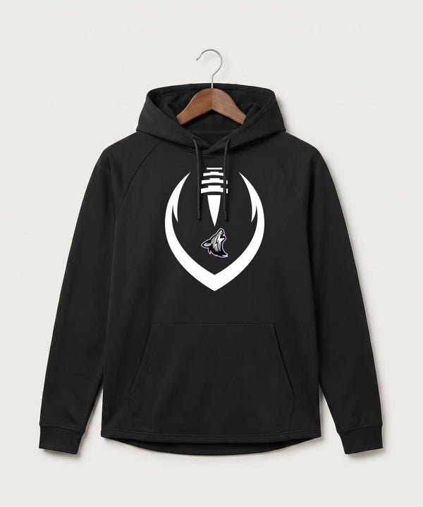 Heron Lake-Okabena High School Football (Boys) - Black Hoodie - Full Front