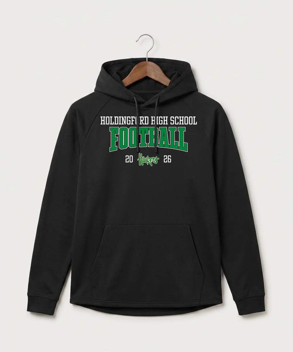 Holdingford High School Football (Boys) - Black Hoodie - Full Front