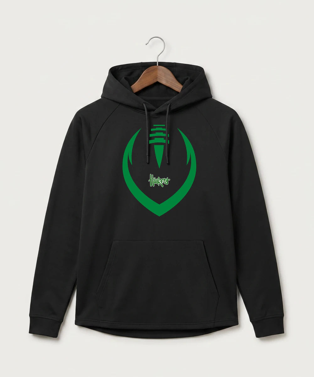 Holdingford High School Football (Boys) - Black Hoodie - Full Front