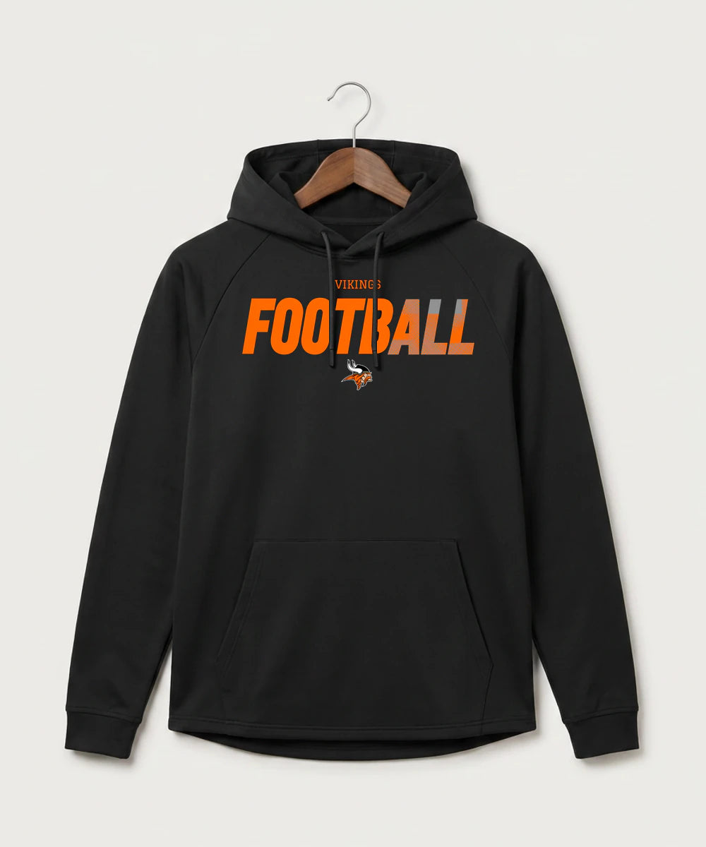 Littlefork Big Falls High School Football (Boys) - Black Hoodie - Full Front