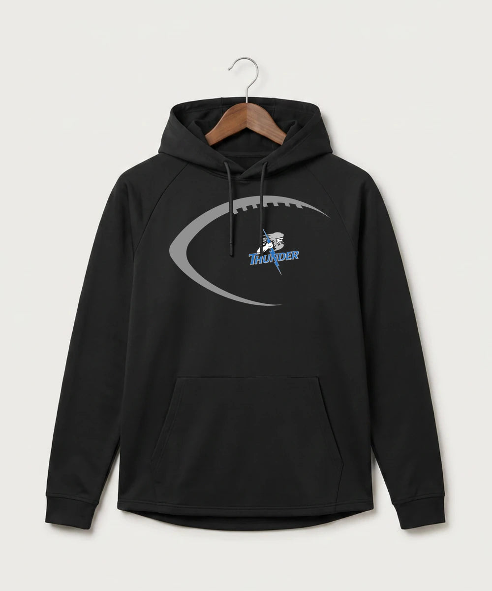 Long Prairie Grey Eagle High School Football (Boys) - Black Hoodie - Full Front