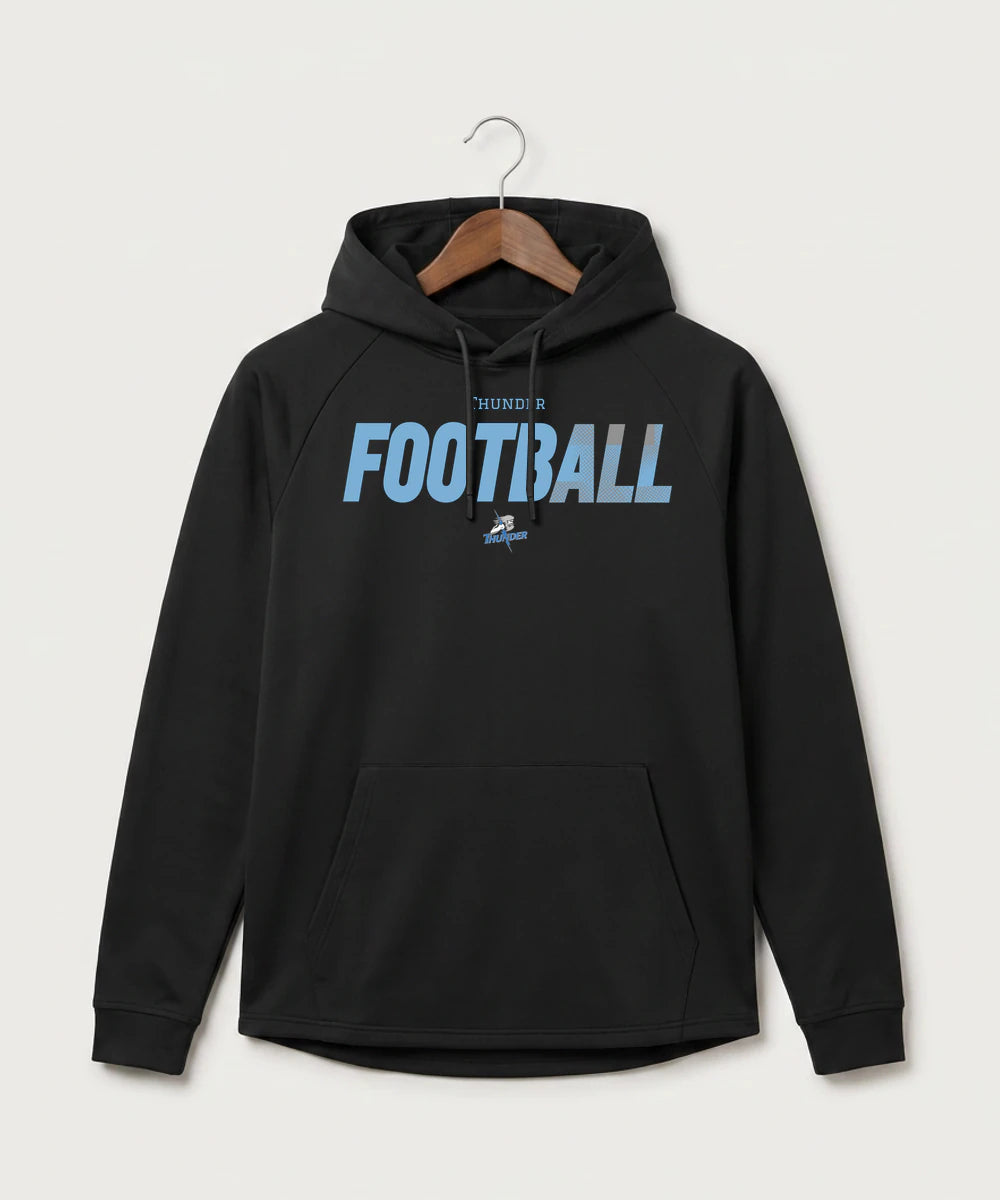Long Prairie Grey Eagle High School Football (Boys) - Black Hoodie - Full Front