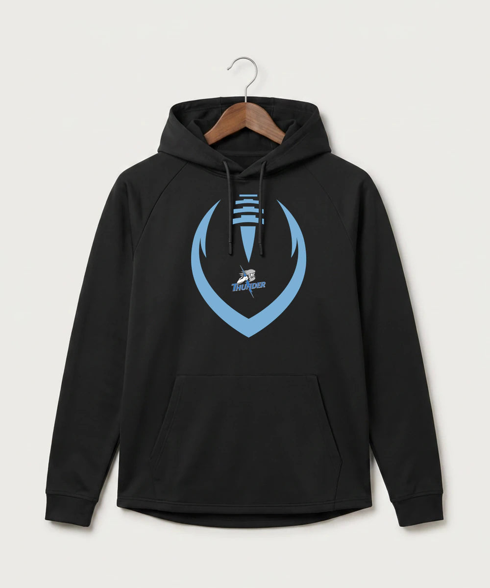Long Prairie Grey Eagle High School Football (Boys) - Black Hoodie - Full Front