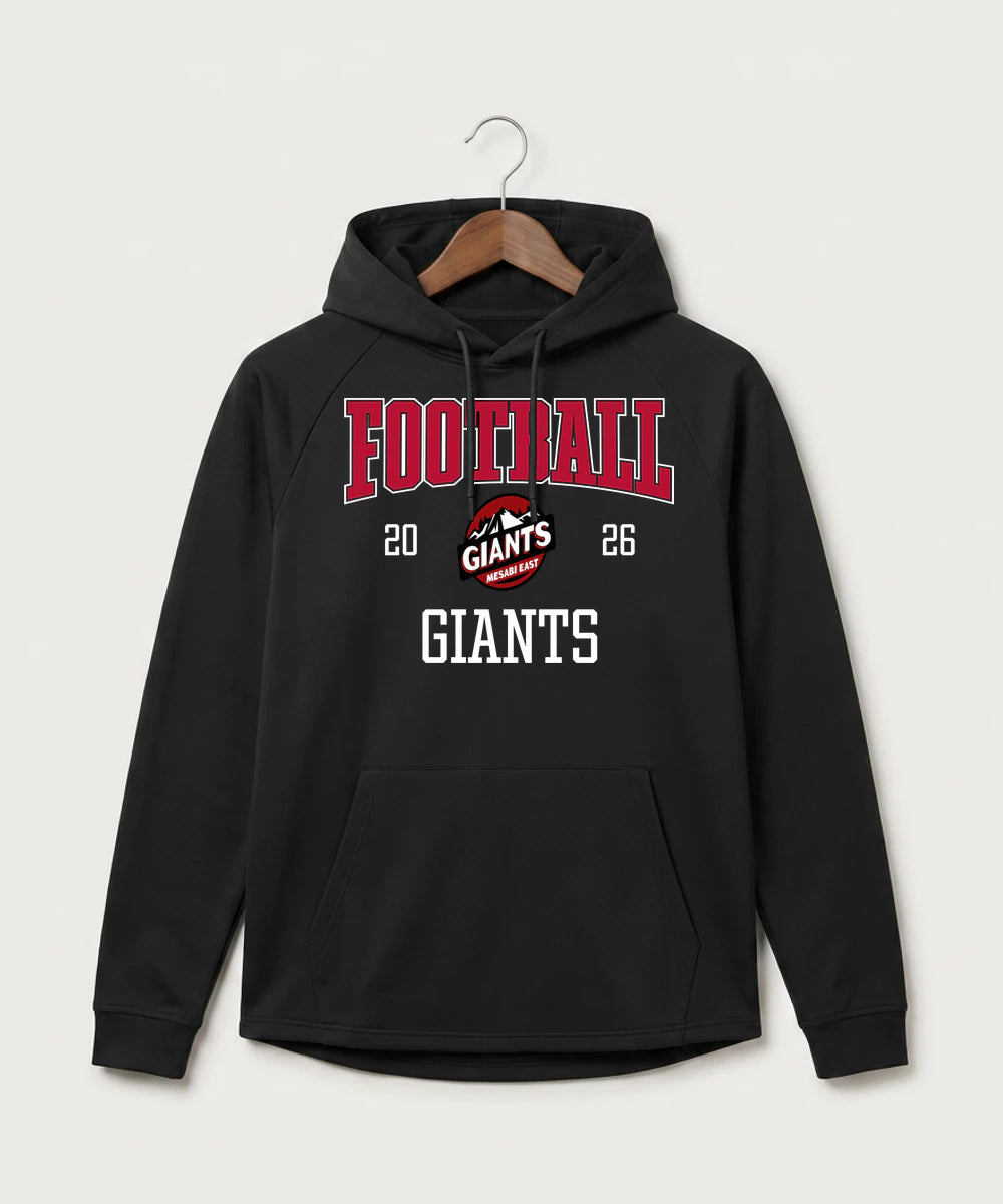 Mesabi East High School Football (Boys) - Black Hoodie - Full Front