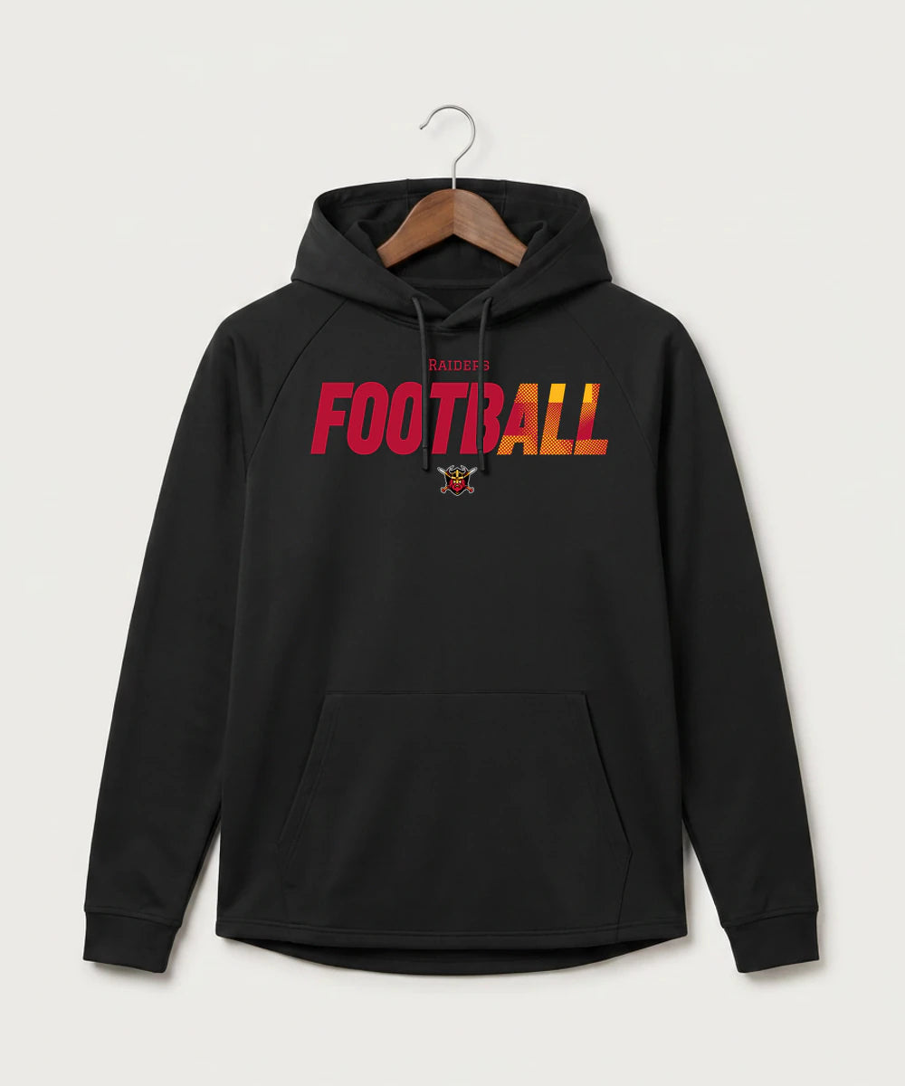 Mille Lacs High School Football (Boys) - Black Hoodie - Full Front