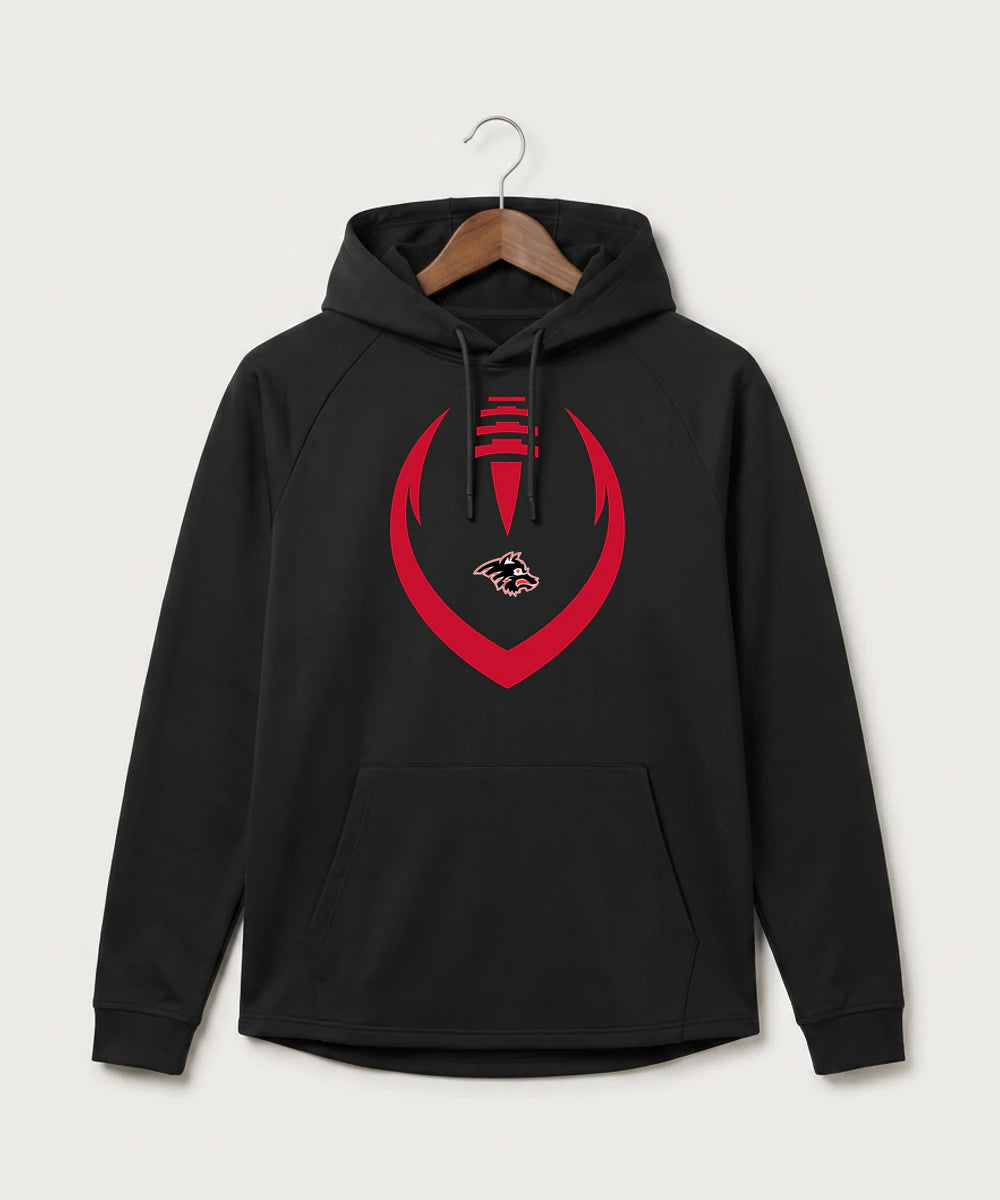 Milaca High School Football (Boys) - Black Hoodie - Full Front