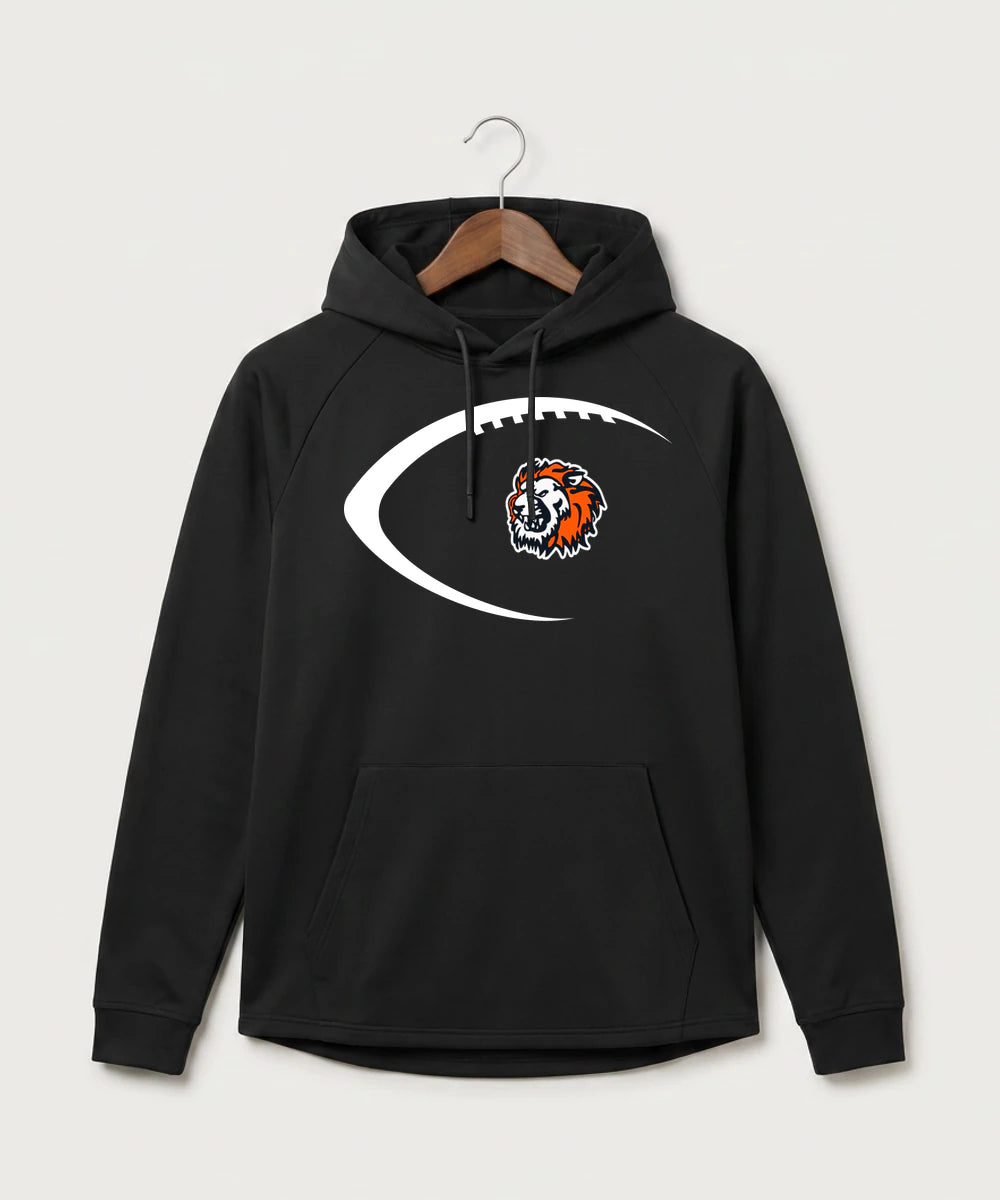 Ogilvie High School Football (Boys) - Black Hoodie - Full Front