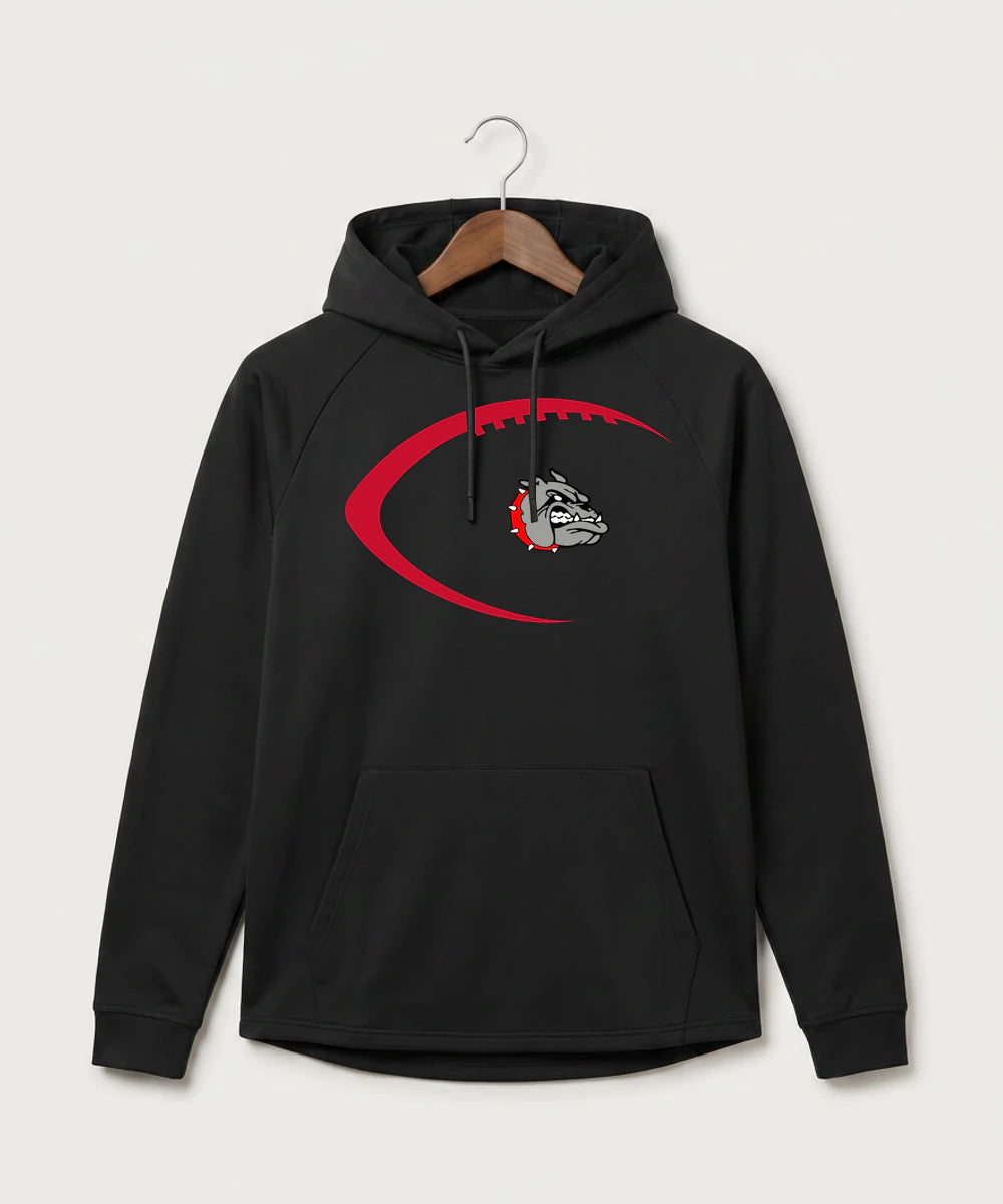 Otter Tail Central Football (Boys) - Black Hoodie - Full Front