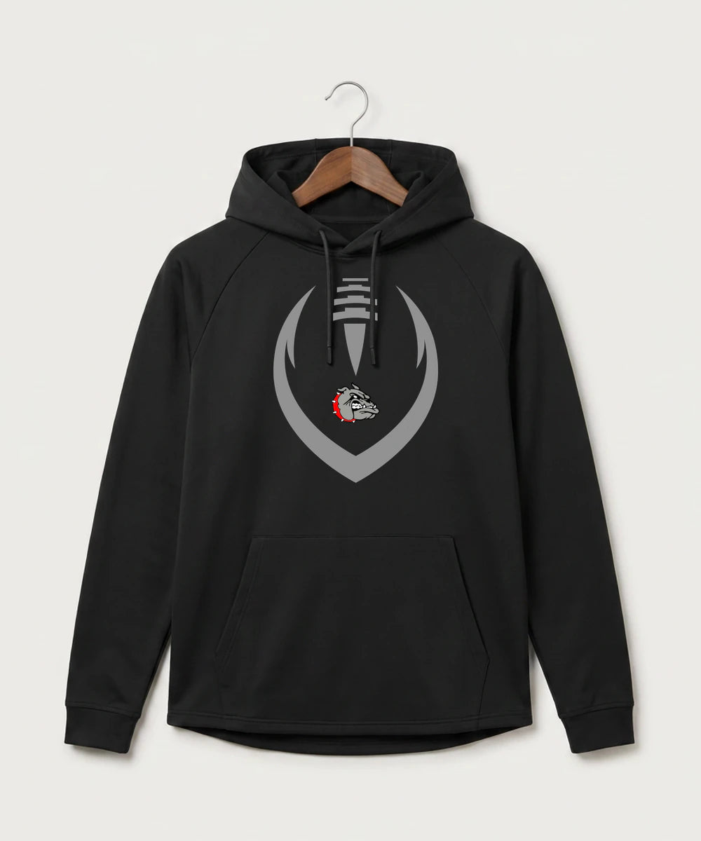 Otter Tail Central Football (Boys) - Black Hoodie - Full Front