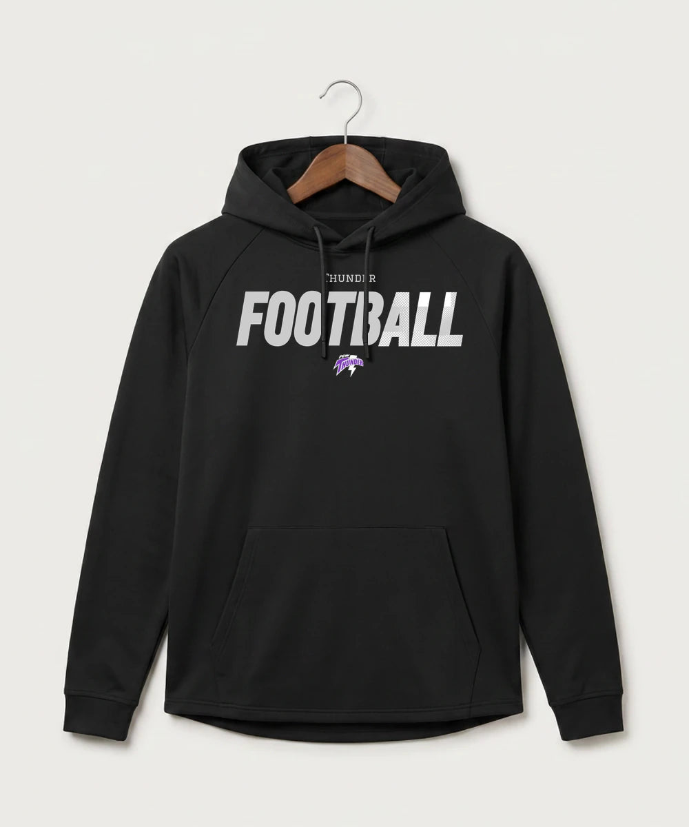 Polk County West Football (Boys) - Black Hoodie - Full Front